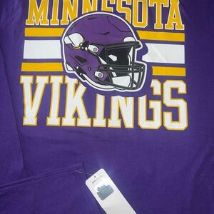 Minnesota Vikings NFL Team Apparel Long Sleeve T Shirt Men’s Sz L NWT!